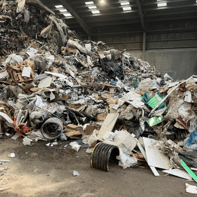 Mixed waste pile Mixed waste pile