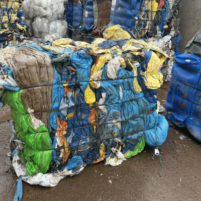 Baled plastic Baled plastic