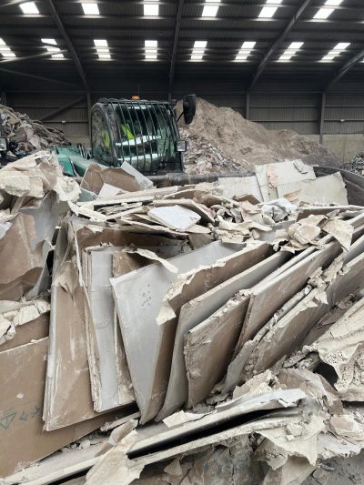 plasterboard pile plasterboard pile